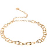 Steve Madden Hammered Links Chain Belt