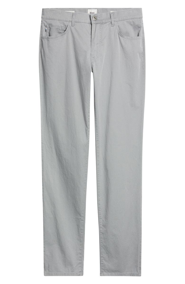 Brax Cadiz Ultralight Straight Leg Stretch Cotton Pants, Alternate, color, Silver