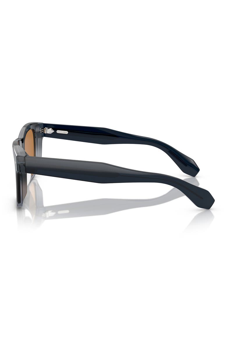 N.04 53mm Rectangular Sunglasses, Alternate, color, SHINY BLACK