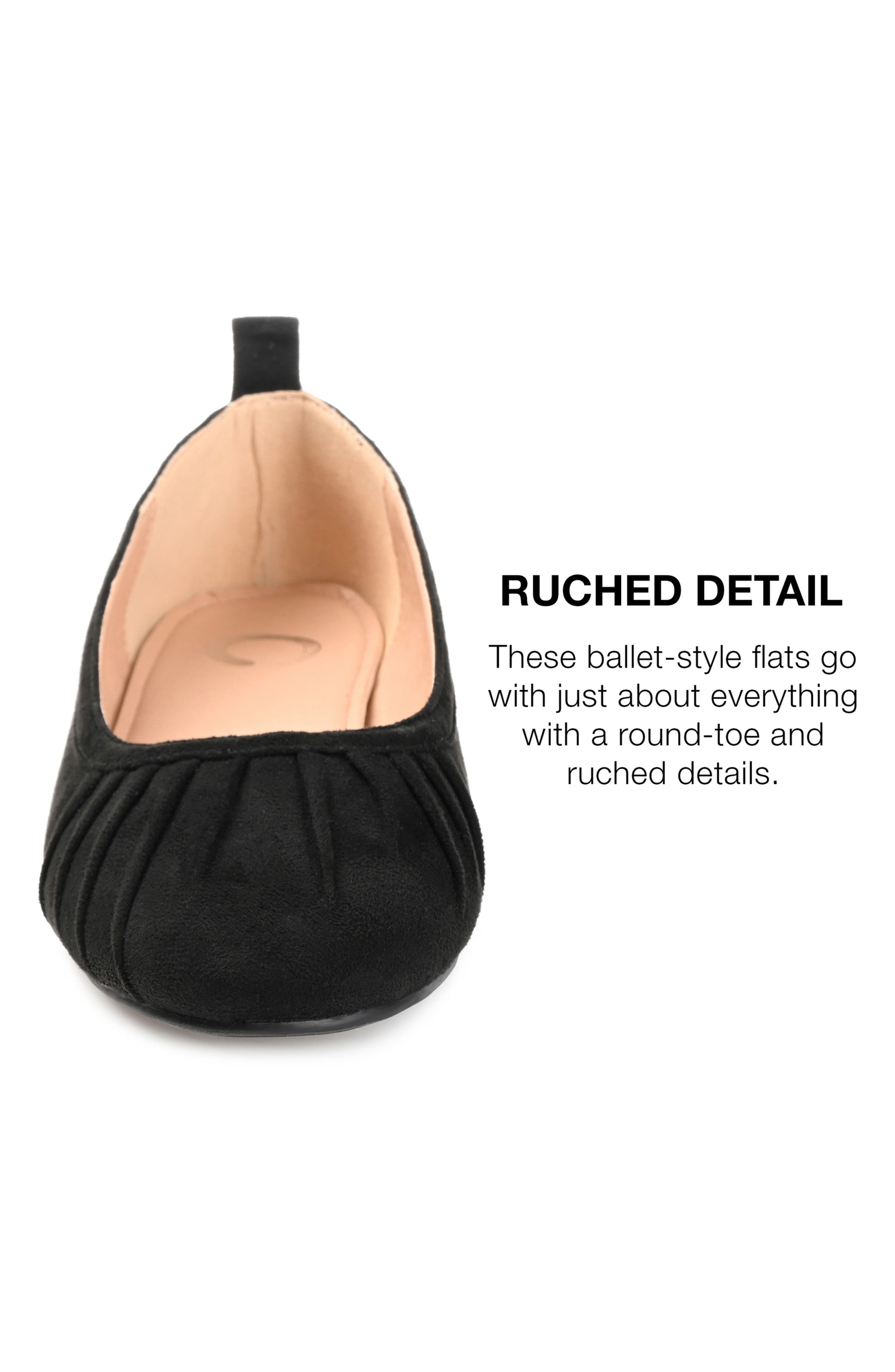 Journee Collection Tannya Flat, Alternate, color, Black