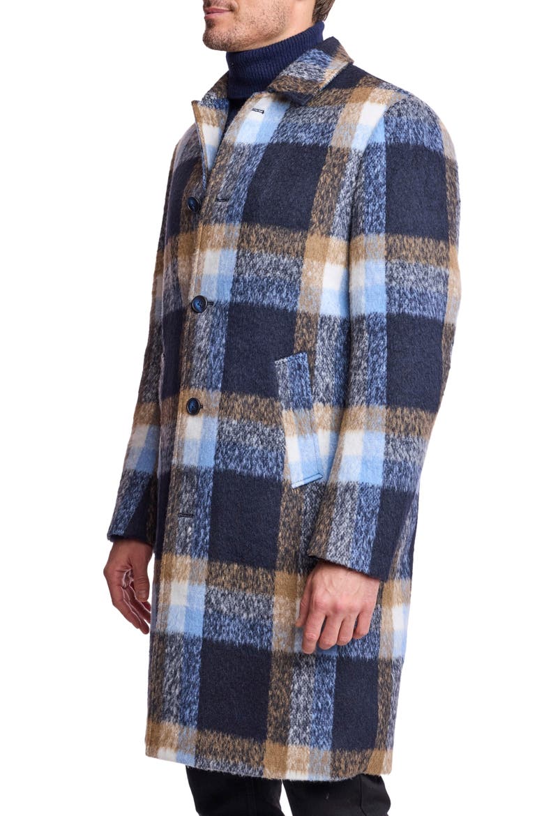 Buffalo Plaid Overcoat, Alternate, color, BLUE TAN BUFFALO