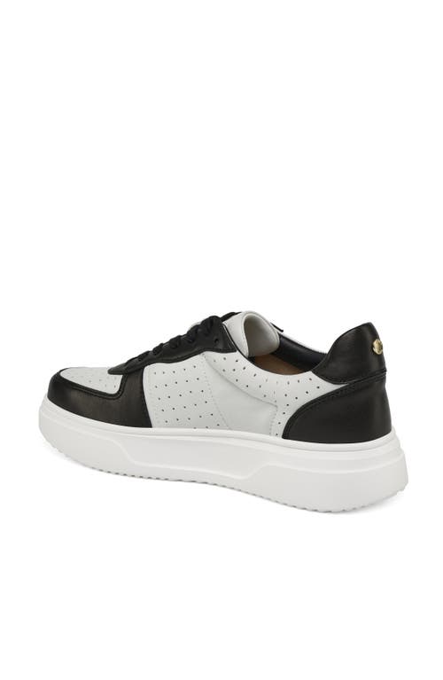 Jslides Footwear Felix Platform Sneaker In Black White
