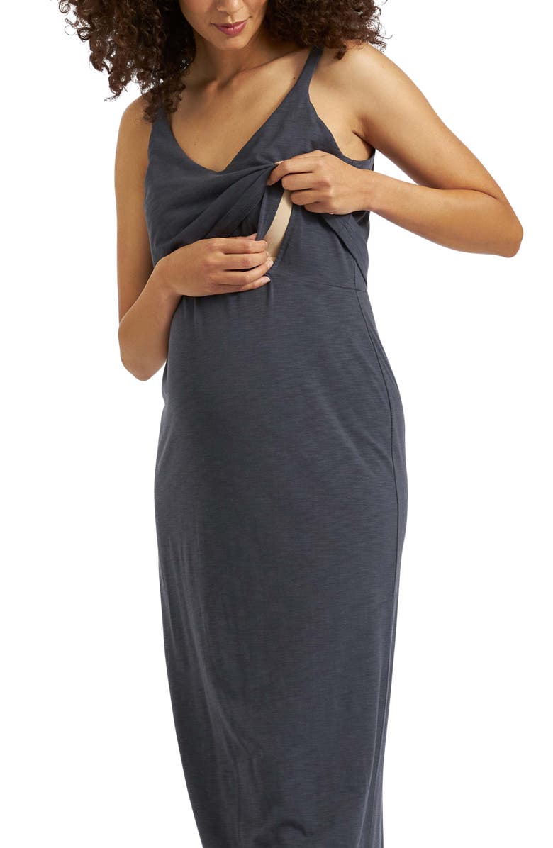 Ripe Maternity Kerry Nursing Dress, Alternate, color, Slate