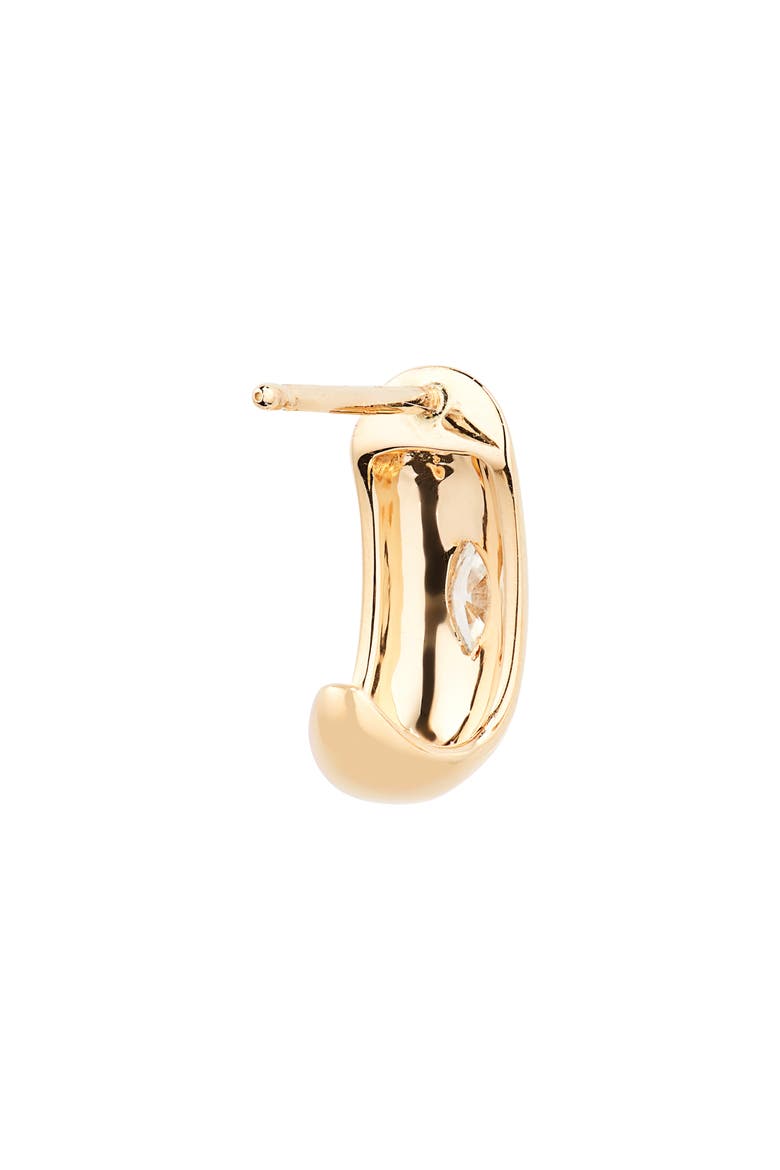 Alexa Jordyn Marquise Diamond Hoop Earrings, Alternate, color, YELLOW GOLD/ DIAMOND