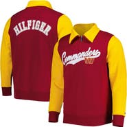Tommy Hilfiger Men's Tommy Hilfiger Burgundy/Gold Washington Commanders Aiden Quarter-Zip Sweatshirt