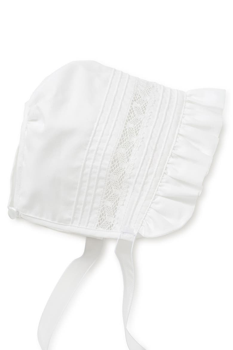 Silene Christening Gown & Bonnet Set, Alternate, color, WHITE