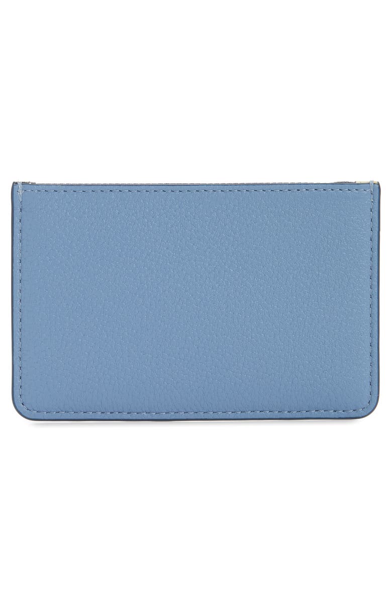 Tory Burch Perry Colorblock Leather Zip Card Case, Alternate, color,