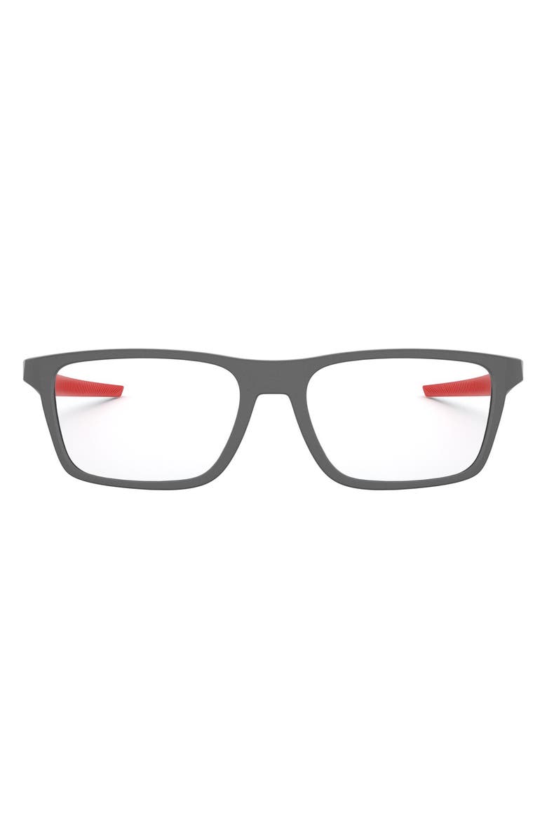 Oakley Port Bow 55mm Rectangular Optical Glasses, Main, color,