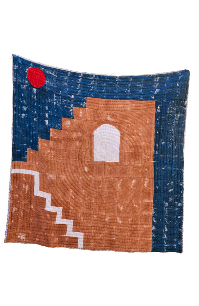 CQC LA Dune Quilt Bedding Set with 2 Shams, Alternate, color, Pink,Yellow, White