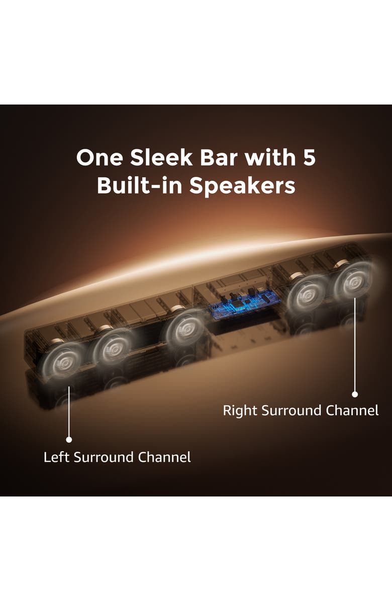 Ultimea Poseidon M60 Boom 5.1ch Dolby Atmos Sound System, Alternate, color, Black