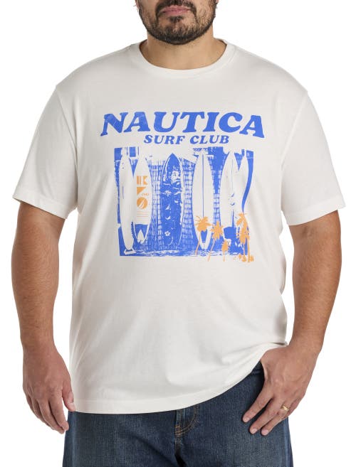 Nautica Big & Tall Surf Club Graphic Tee In White