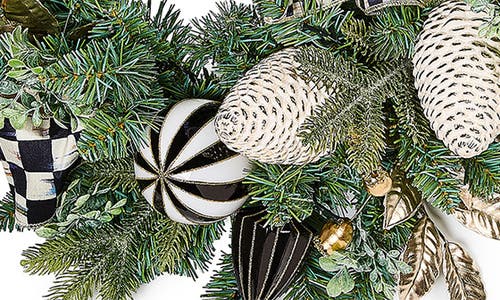 Mackenzie-childs Mackenzie Childs Courtly Noel Illuminated Garland In Green