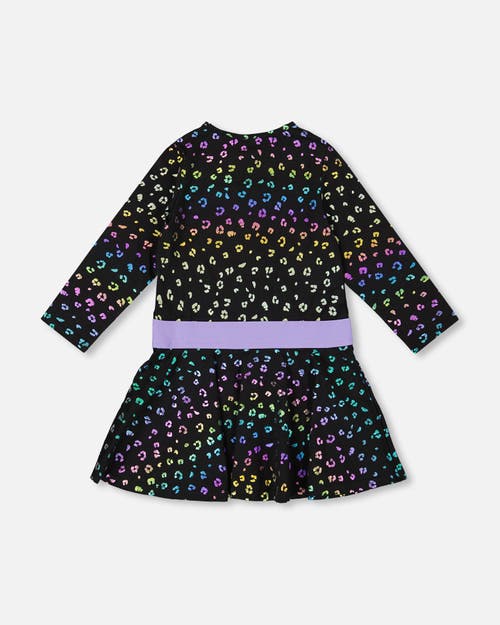 Deux Par Deux Jersey Dress In Black