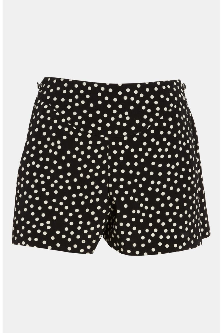'Lady Town' Curved Yoke Tap Shorts, Main, color, STEEL COMBO