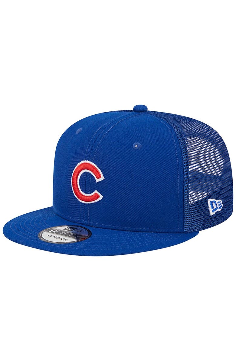 New Era Men's New Era Royal Chicago Cubs Team Color Trucker 9FIFTY Snapback Hat, Main, color, Royal