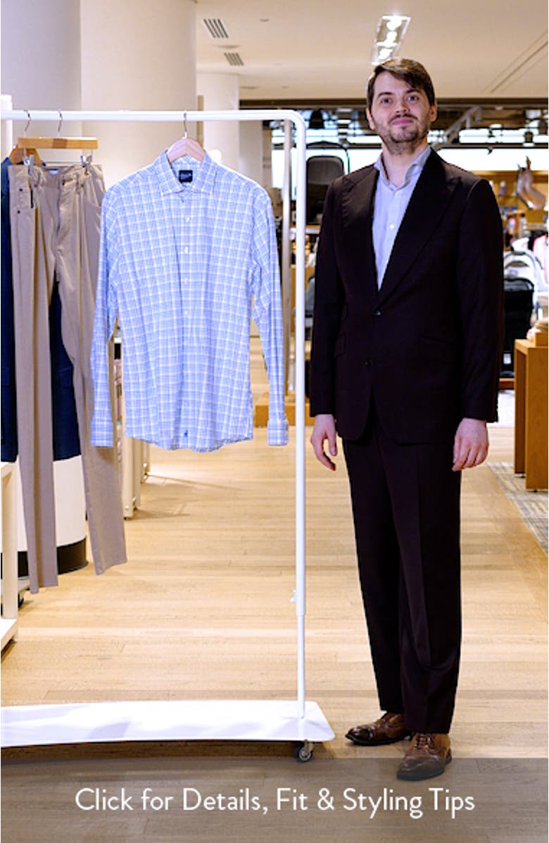 Rafael Everyday Performance Plaid Button-Up Shirt, sales video thumbnail