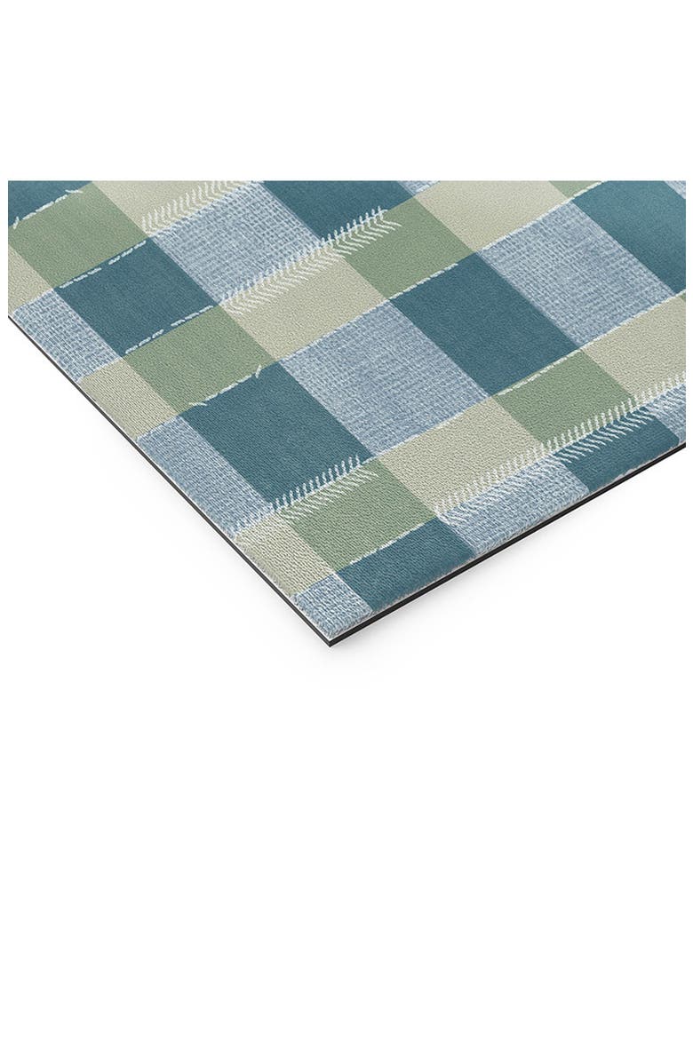 Marta Barragan Camarasa Gingham Door Mat, Alternate, color, BLUE