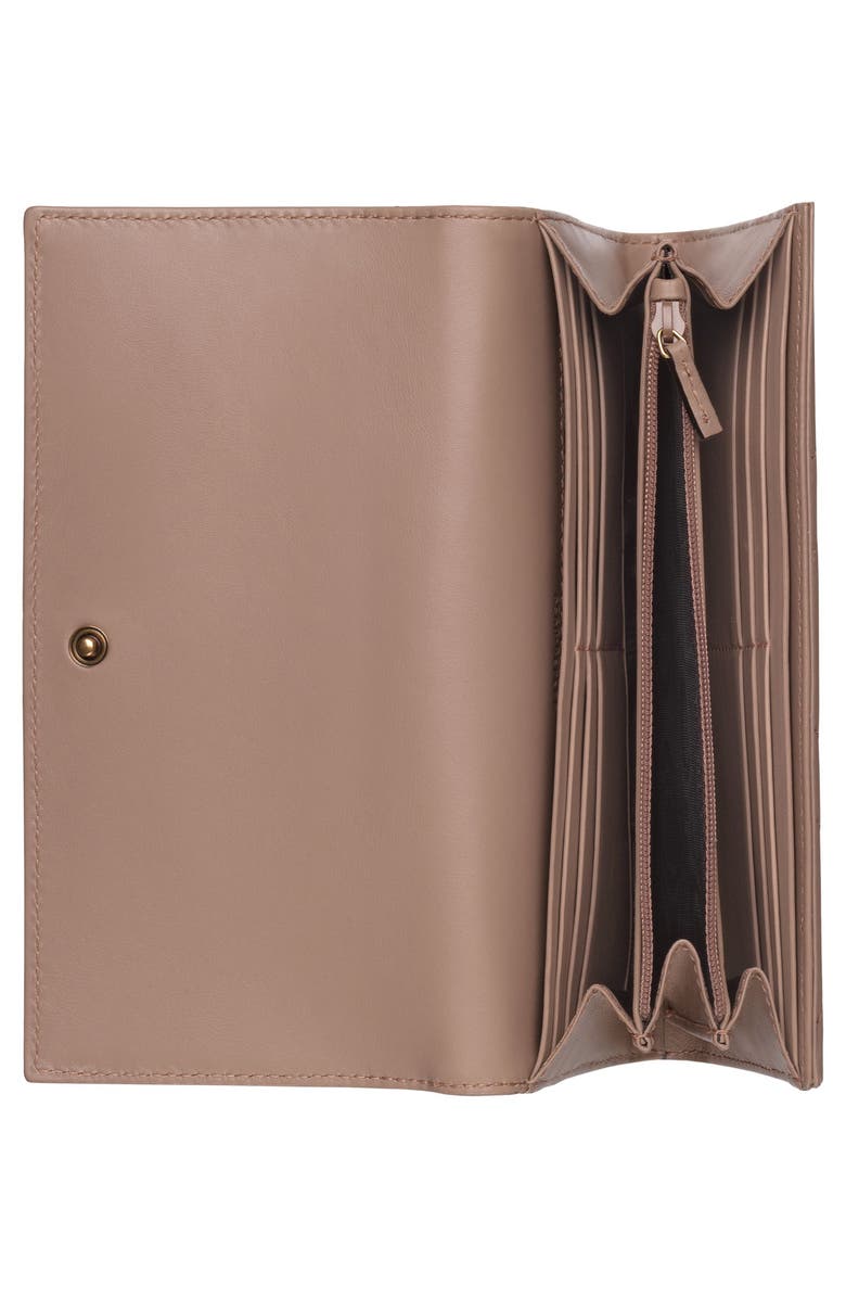 Gucci GG Marmont Matelassé Leather Continental Wallet, Alternate, color, 