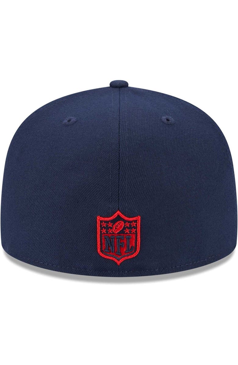 New Era Men's New Era Navy New England Patriots Camo Undervisor 59FIFTY Fitted Hat, Alternate, color, 