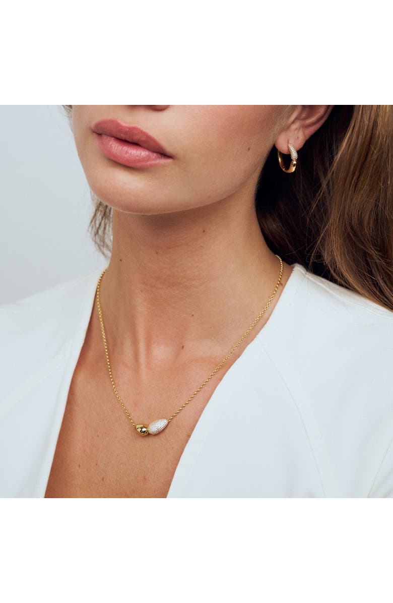 Sif Jakobs Jewellery Necklace Goccia Due, Alternate, color, 18K Gold Plated
