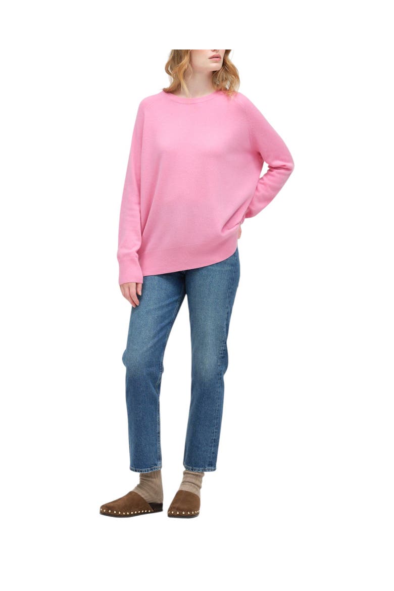 Pure Cashmere Slouchy Sweater, Main, color, Flamingo Pink