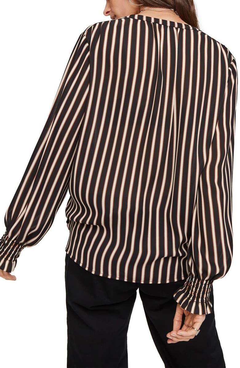 Scotch & Soda Wrap Front Long Sleeve Blouse, Alternate, color, 