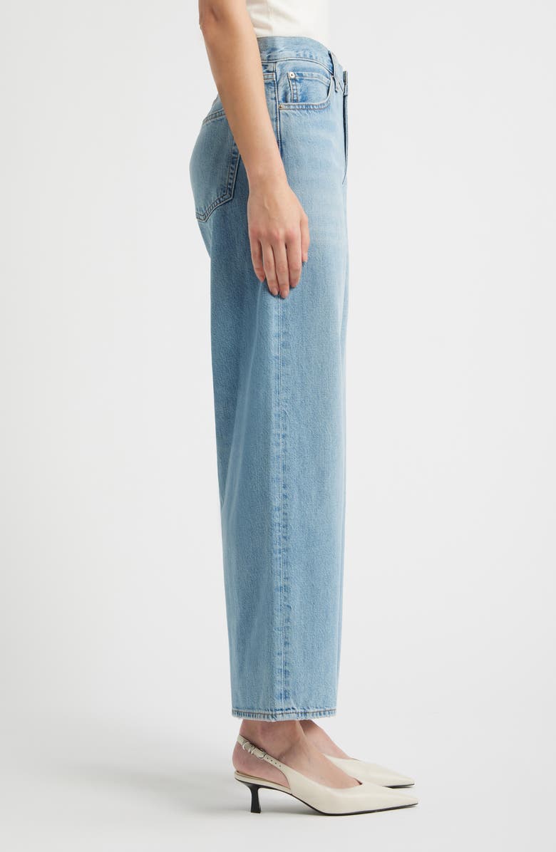 FRAME The Pixie Off Duty Stroll High Waist Relaxed Straight Leg Jeans, Alternate, color, Frey