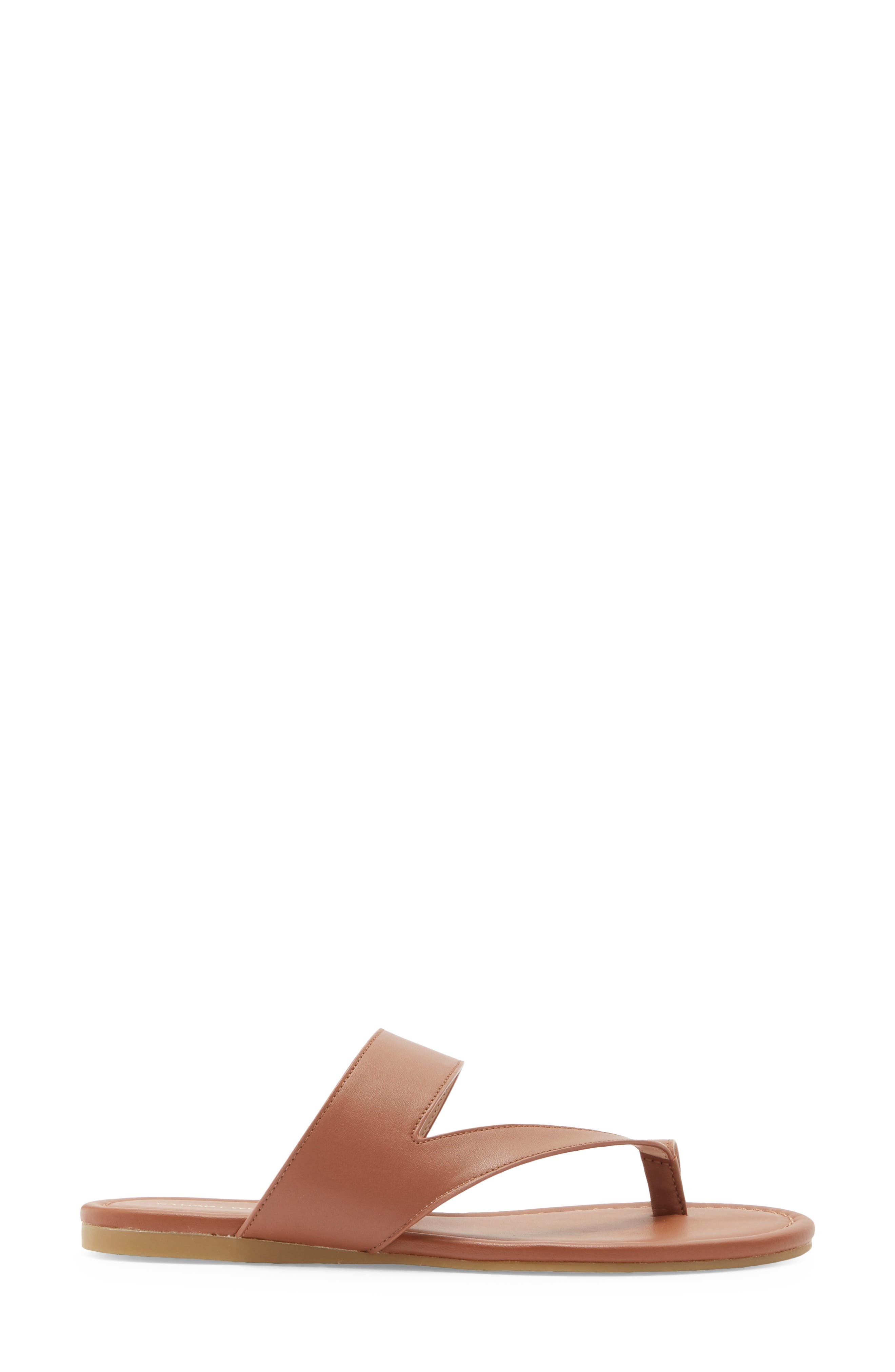 Remy Toe Strap Sandal, Alternate, color, SADDLE