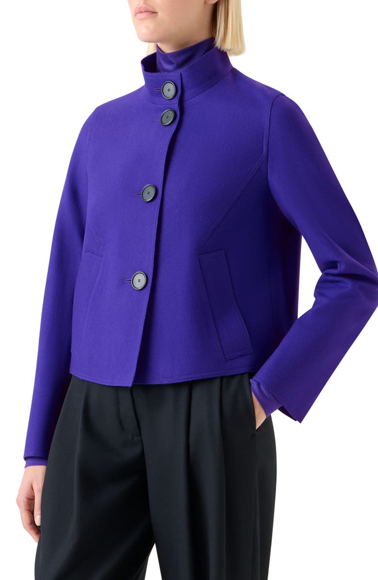 Akris punto Wool Blend Felt Jacket, Alternate, color,