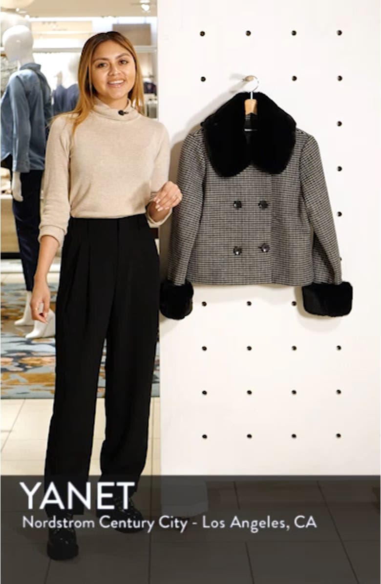 Templeton Faux Fur Trim Coat, sales video thumbnail