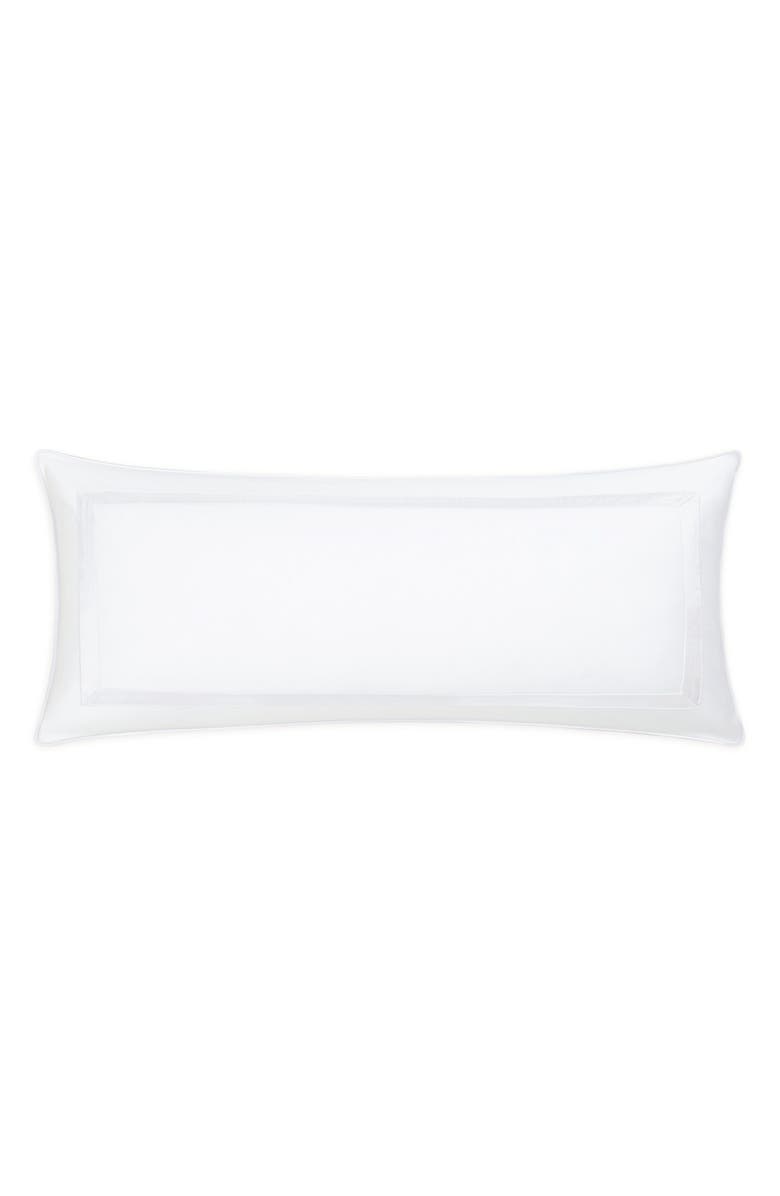 Matouk Louise Piqué Lumbar Pillow Cover, Main, color, White