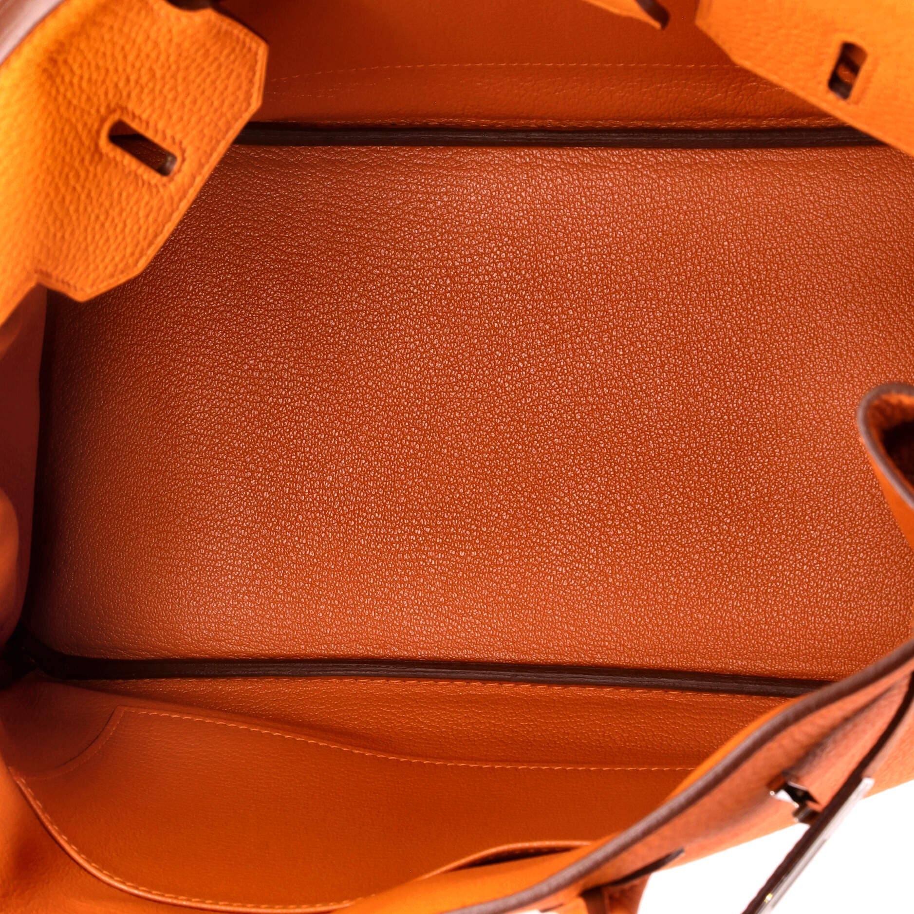 Birkin Handbag Orange Clemence with Palladium Hardware 30, Alternate, color, Orange