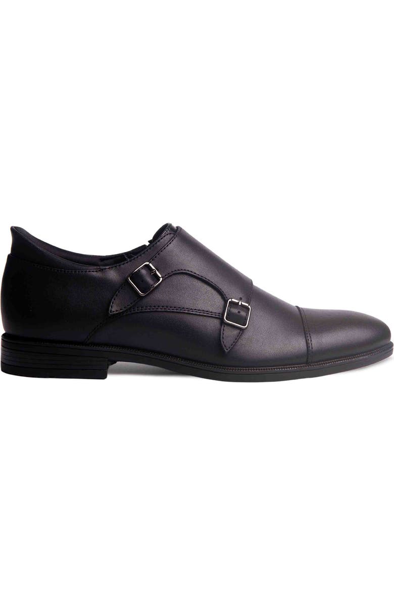 Marc Joseph New York Olive Street Double Monk Dress Oxford, Alternate, color, Black