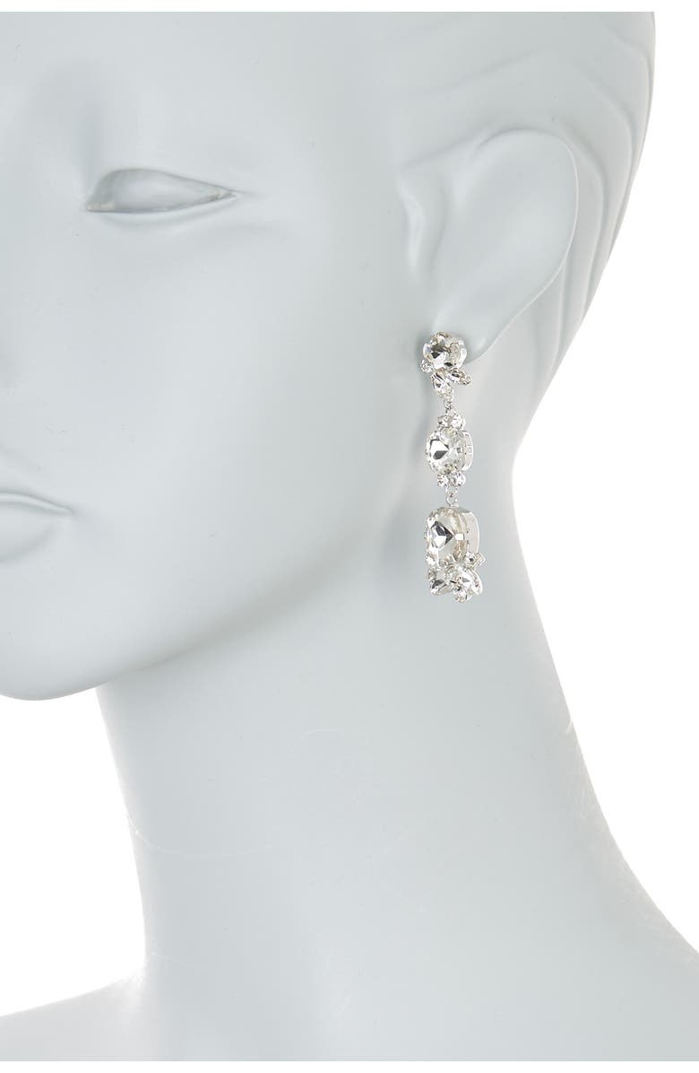 CRISTABELLE Prong Set Crystal Linear Drop Earrings, Alternate, color, 