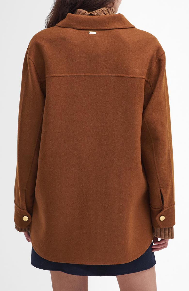 Barbour Reighton Wool Blend Shirt Jacket, Alternate, color, 