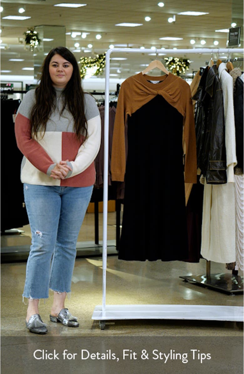 Aletta Long Sleeve Knit Midi Dress, sales video thumbnail