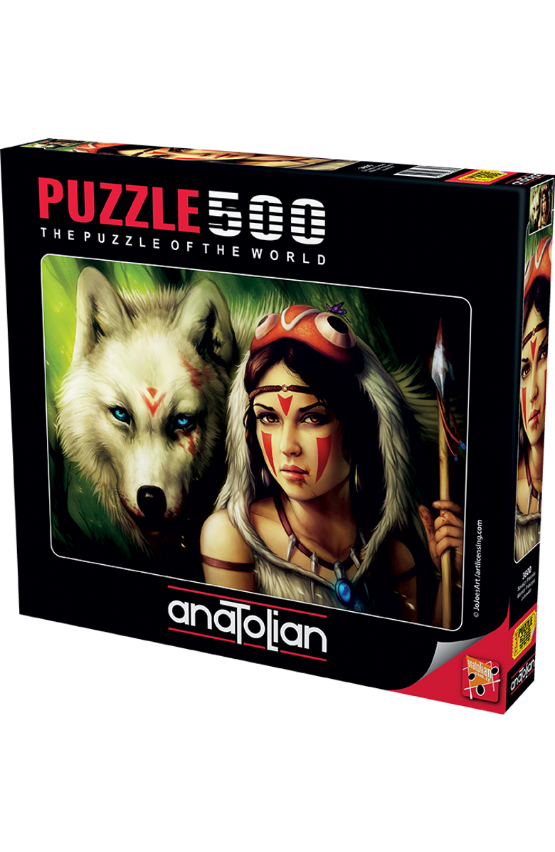 Anatolian Warrior Princess 500 piece Jigsaw Puzzle for Adults, Main, color, Multicolor