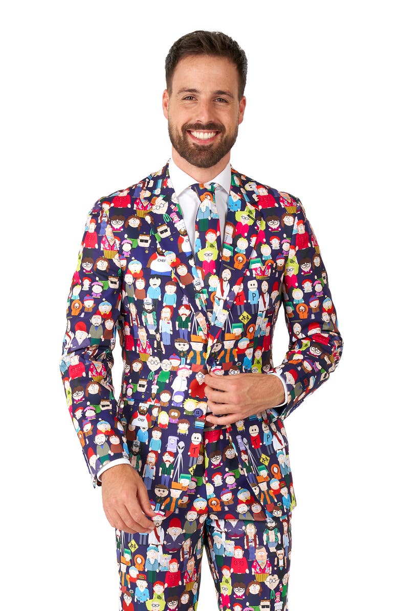 OppoSuits South Park Print Suit, Alternate, color, South Park