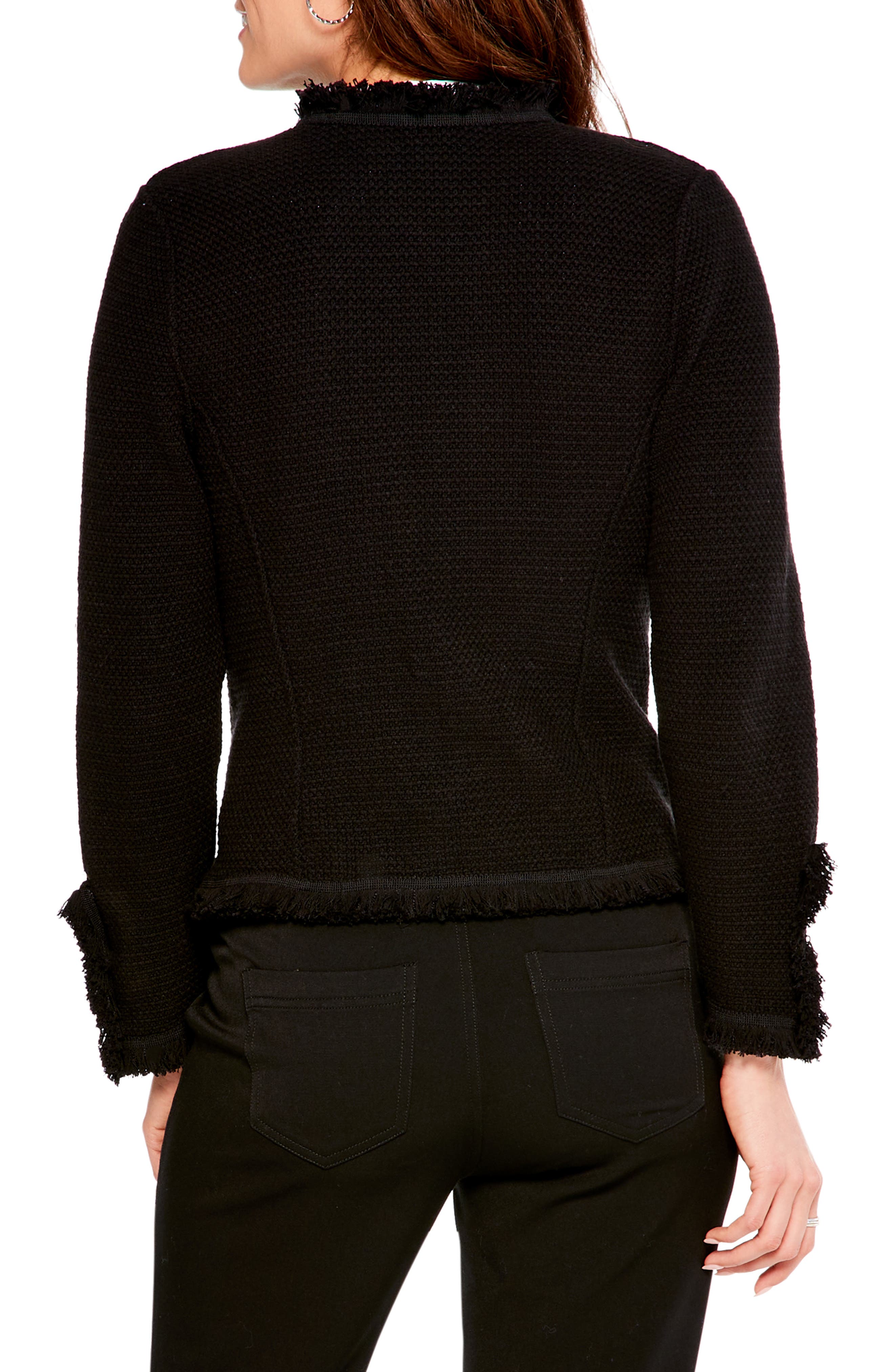 Fringe Mix Knit Jacket - image 2