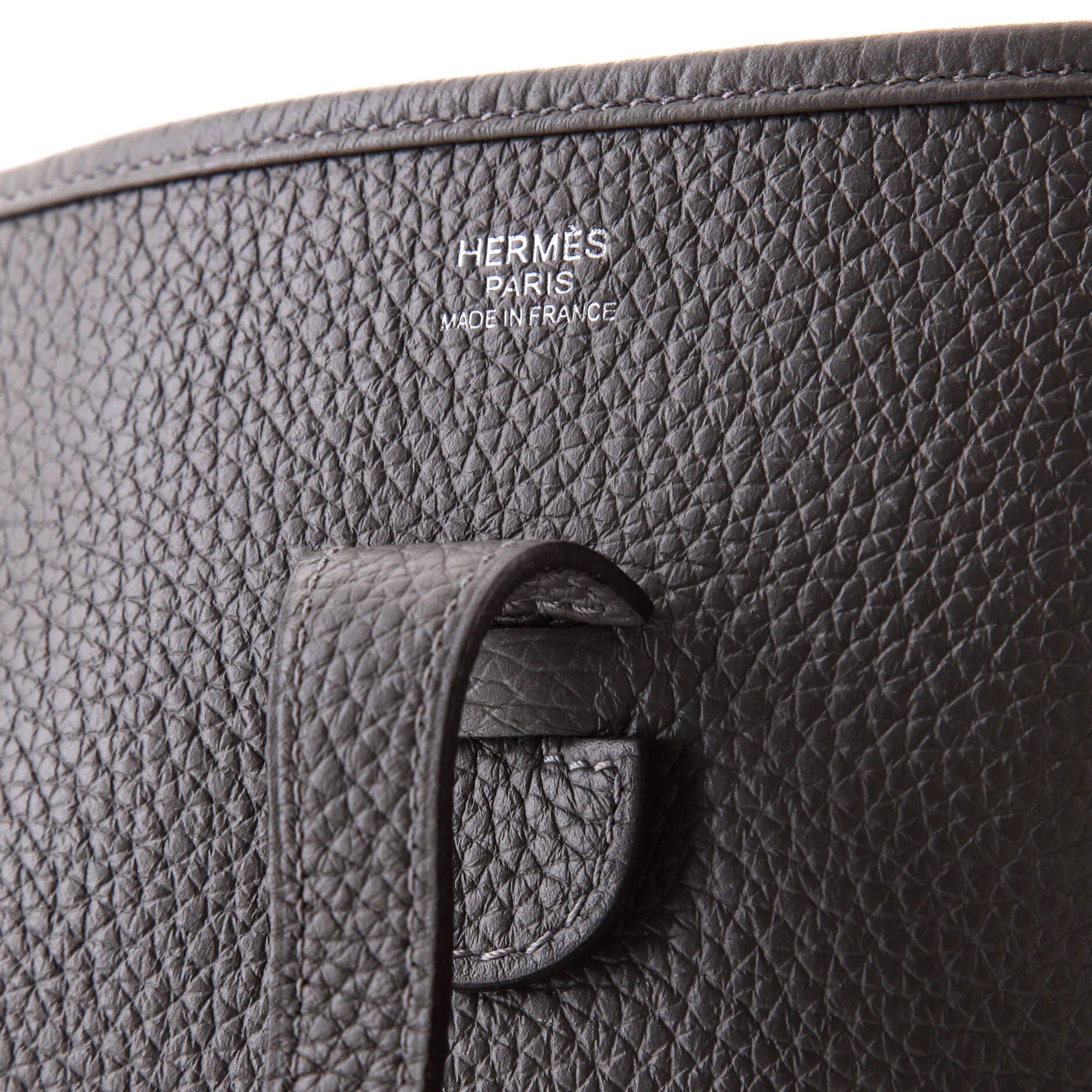 Pre-Owned Hermes Evelyne Bag Gen III Clemence PM, Alternate, color, Gris Meyer