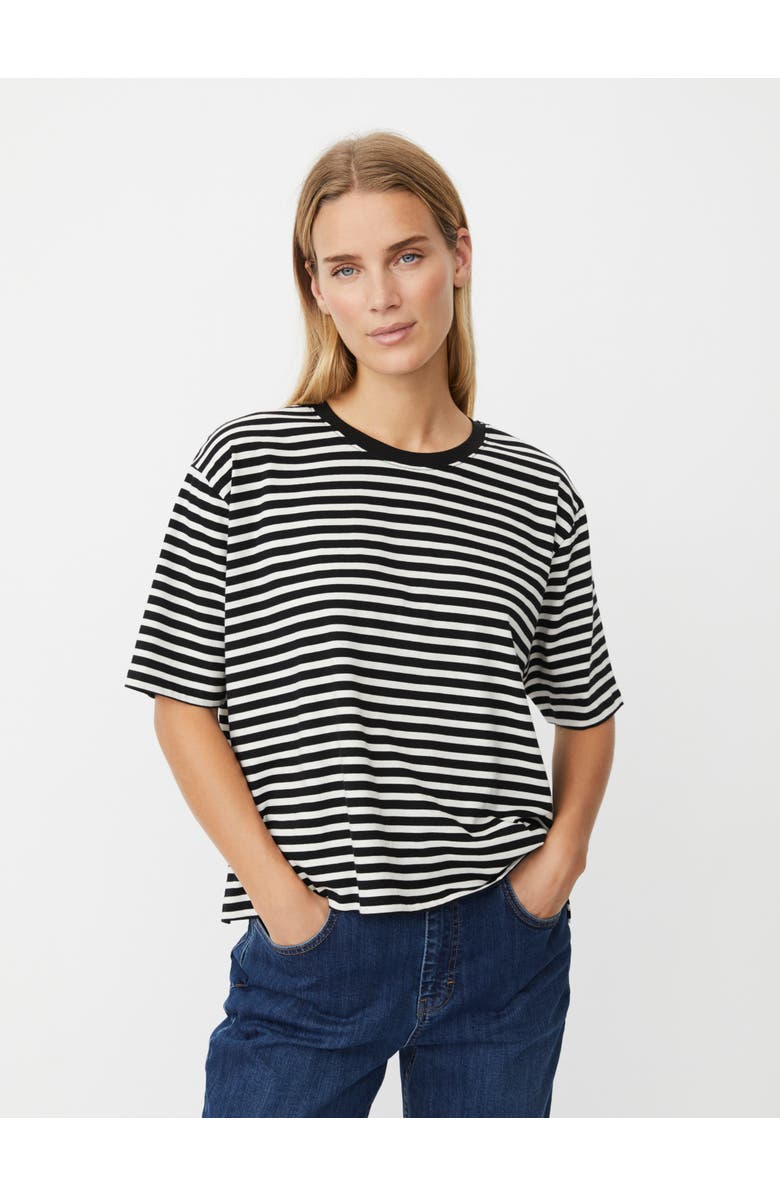 Masai Copenhagen Doreann Round Neck Short Sleeve T-Shirt, Main, color, Black