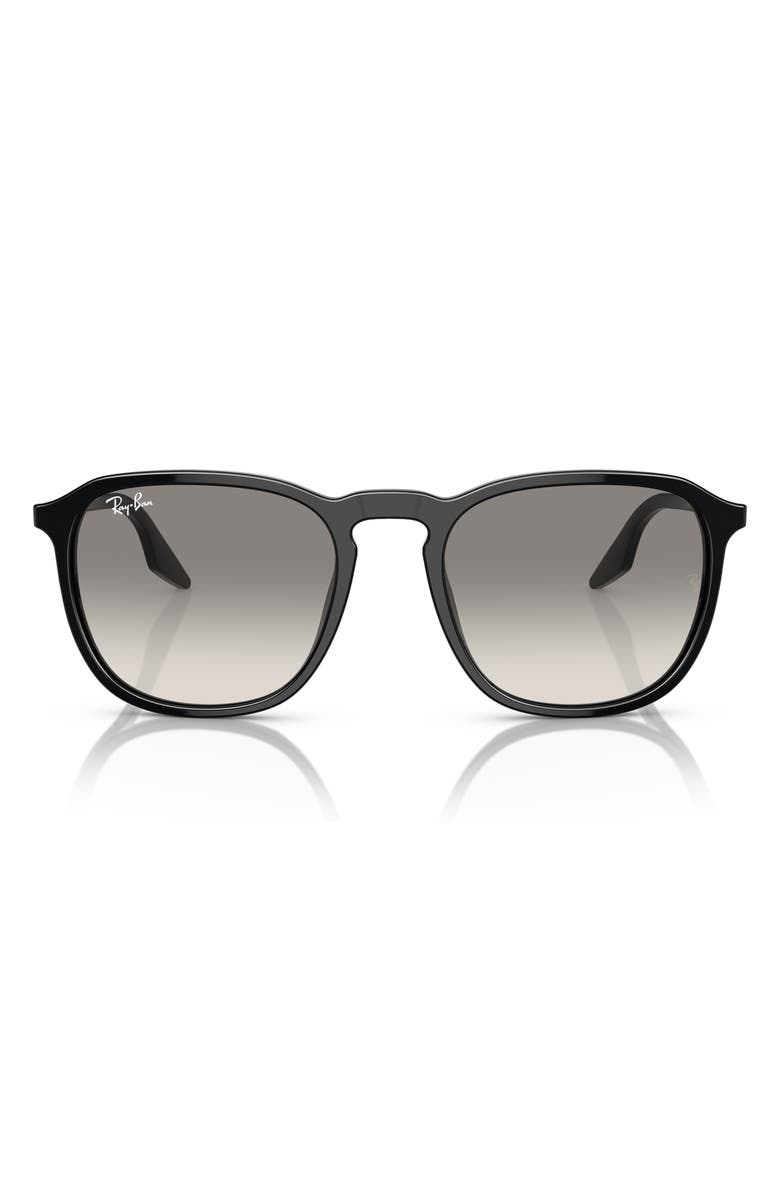 Ray-Ban 55mm Square Sunglasses, Main, color, Black