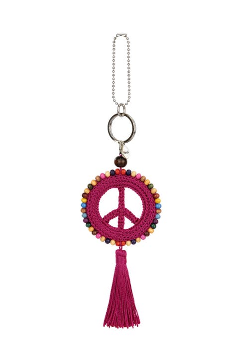 Yarnicharmz Crochet Peace Dangle