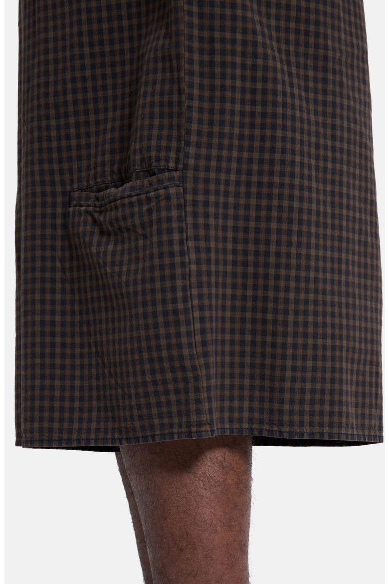 Goliath Pleated XL Check Shorts, Alternate, color, BLUE