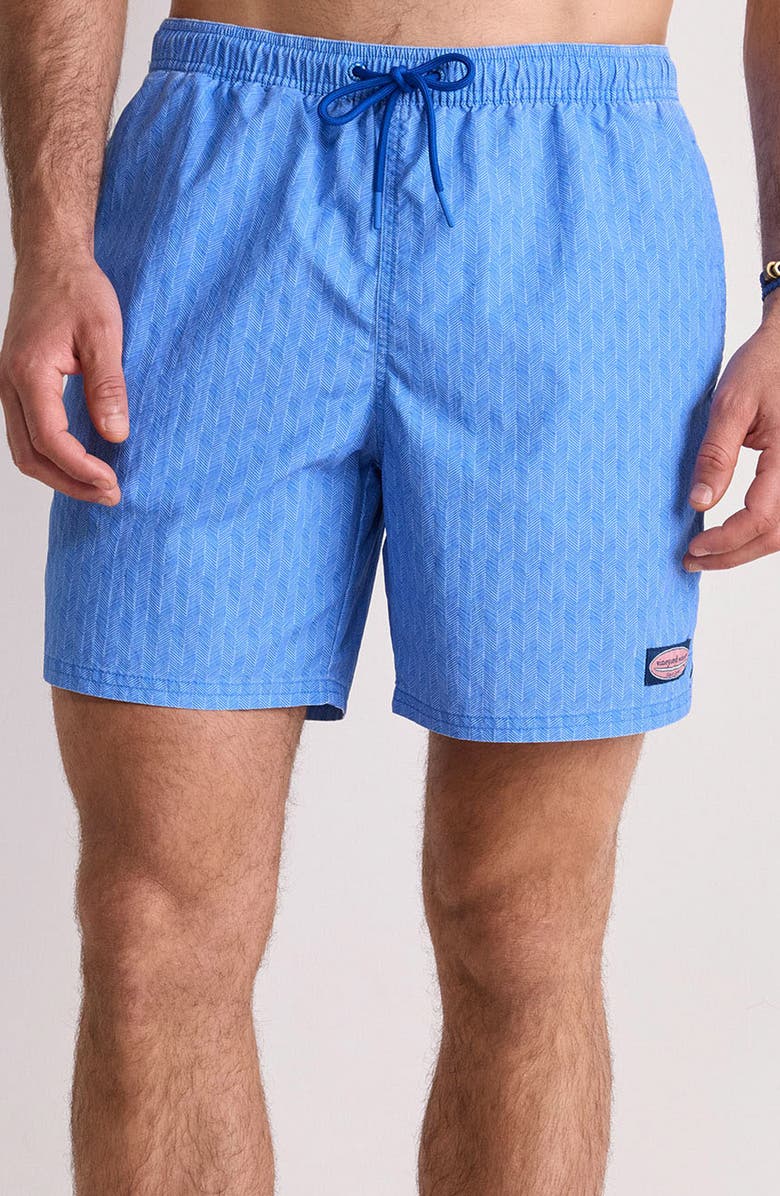 vineyard vines 6-Inch Island Swim Trunks, Main, color, Tide Blue