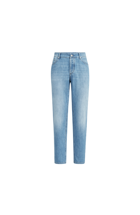 Lightweight denim trousers