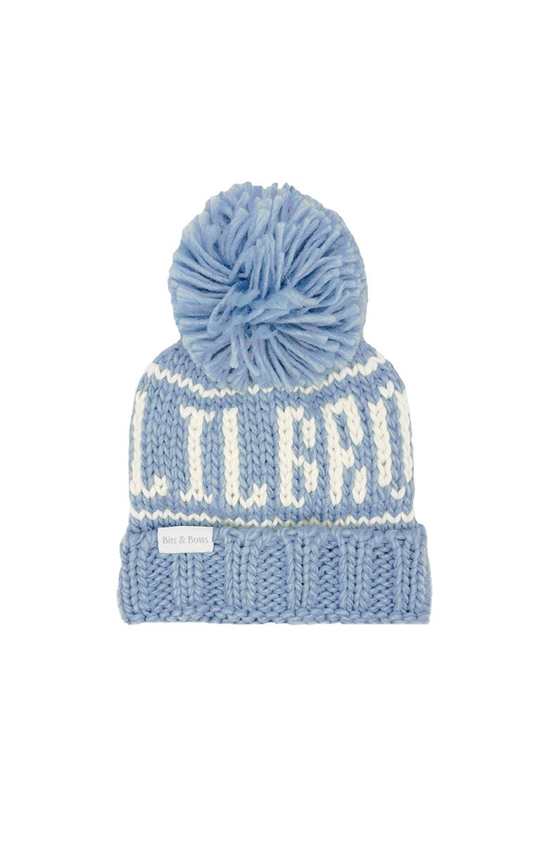 Bits & Bows Lil Bro Bobble Hat, Main, color, Blue
