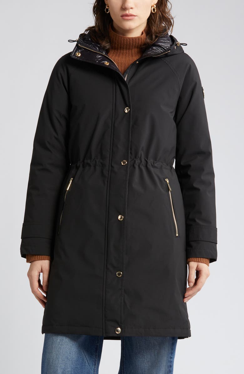 MICHAEL Michael Kors Water Resistant Quilted Coat, Alternate, color, 