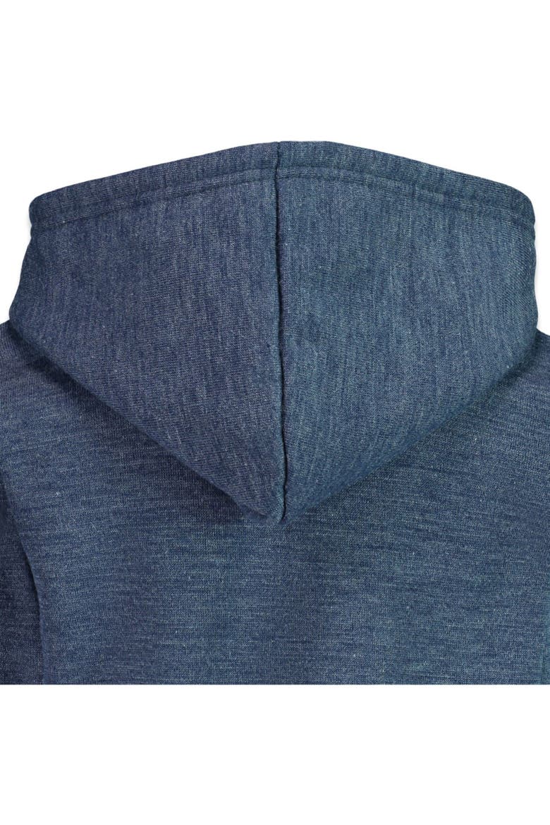 Toy Story Fleece Quarter-Zip Hooded Sweatshirt, Alternate, color, Navy Grey Woody Buzz