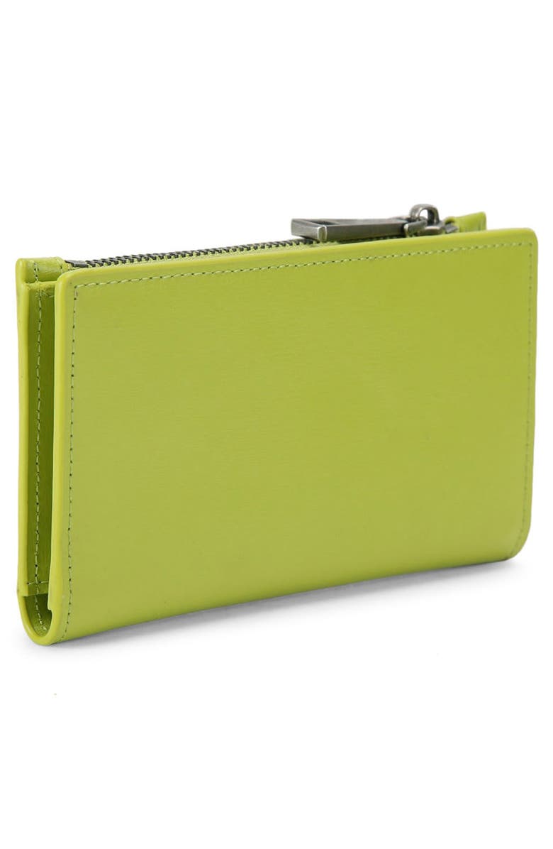 Kurt Geiger London Bond Leather Bifold Wallet, Alternate, color, Bright Green